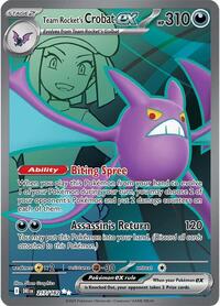 Team Rockets Crobat ex (217) - SV10: Destined Rivals (DRI)