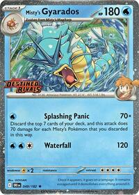 Misty's Gyarados (Prerelease) (49) - Miscellaneous Cards & Products (MCAP)