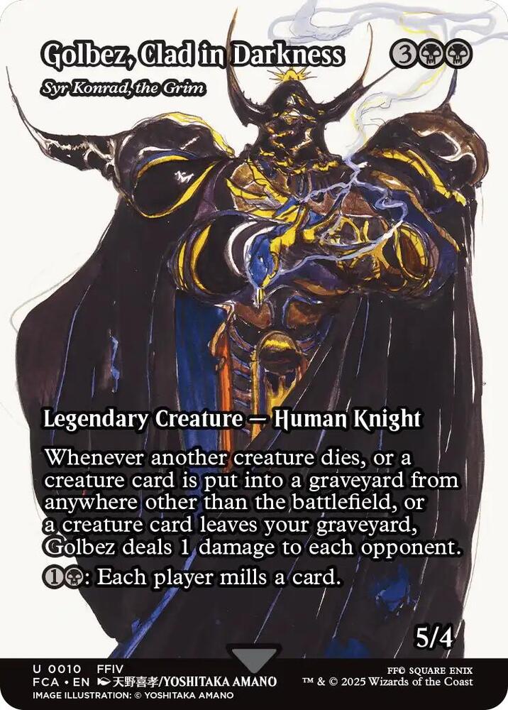 Golbez, Clad In Darkness - Syr Konrad, the Grim (10) - [Borderless] Final Fantasy: Through the Ages (FCA)