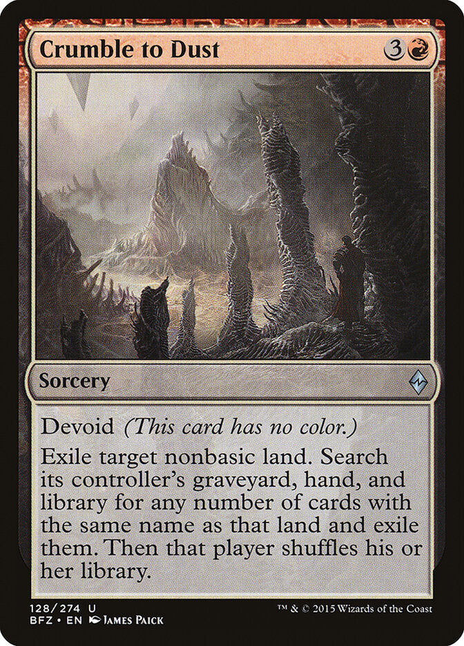 Crumble to Dust (128) - Battle for Zendikar (BFZ)