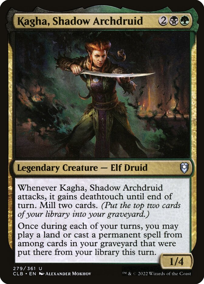 Kagha, Shadow Archdruid (279) - Commander Legends: Battle for Baldur's Gate (CLB)