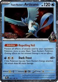 Team Rocket's Articuno - 051/182 (Cosmos Holo) (Destined Rivals Stamp) (51) - Miscellaneous Cards & Products (MCAP)