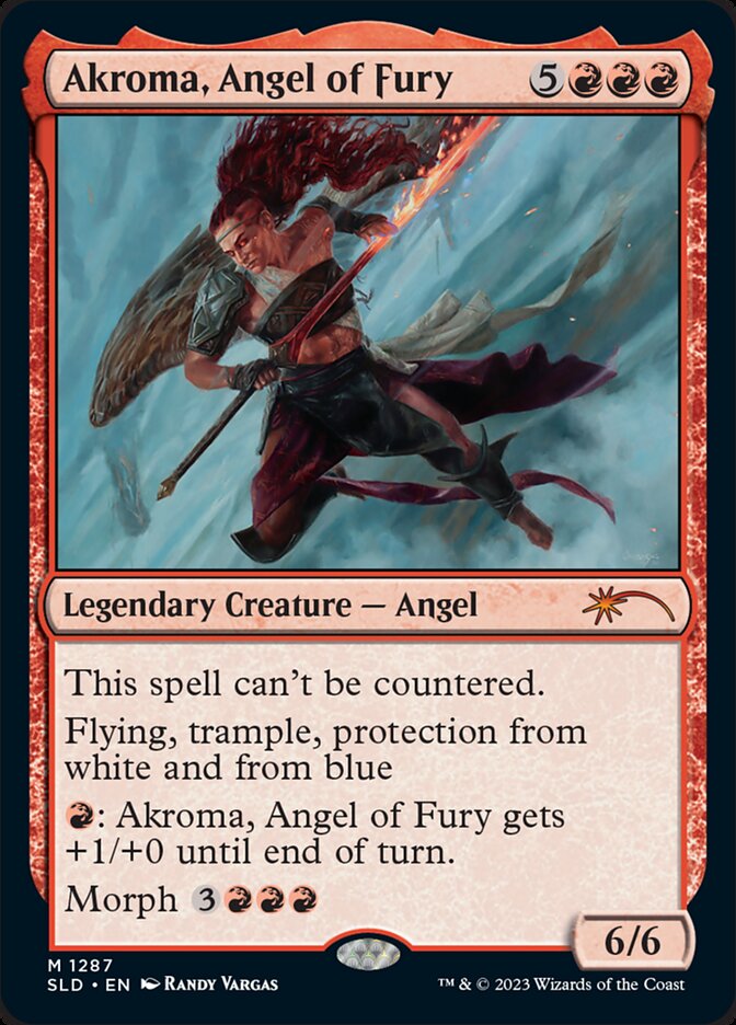 Akroma, Angel of Fury (1287) - [Foil] Secret Lair Drop (SLD)