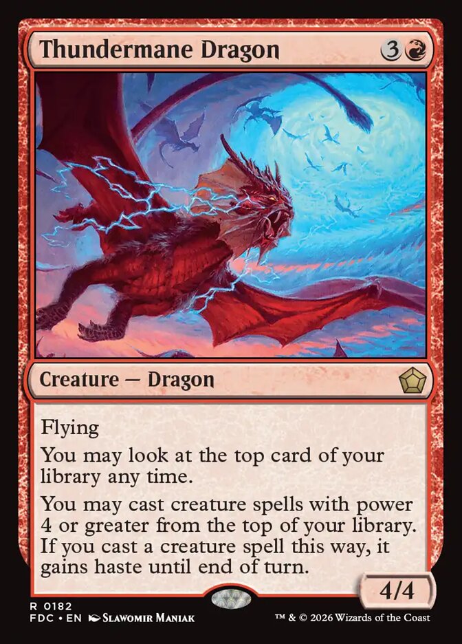 Thundermane Dragon (182) - Foundations Commander (FDC)