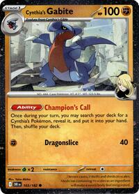 Cynthia's Gabite (Cosmos Holo) (103) - Miscellaneous Cards & Products (MCAP)