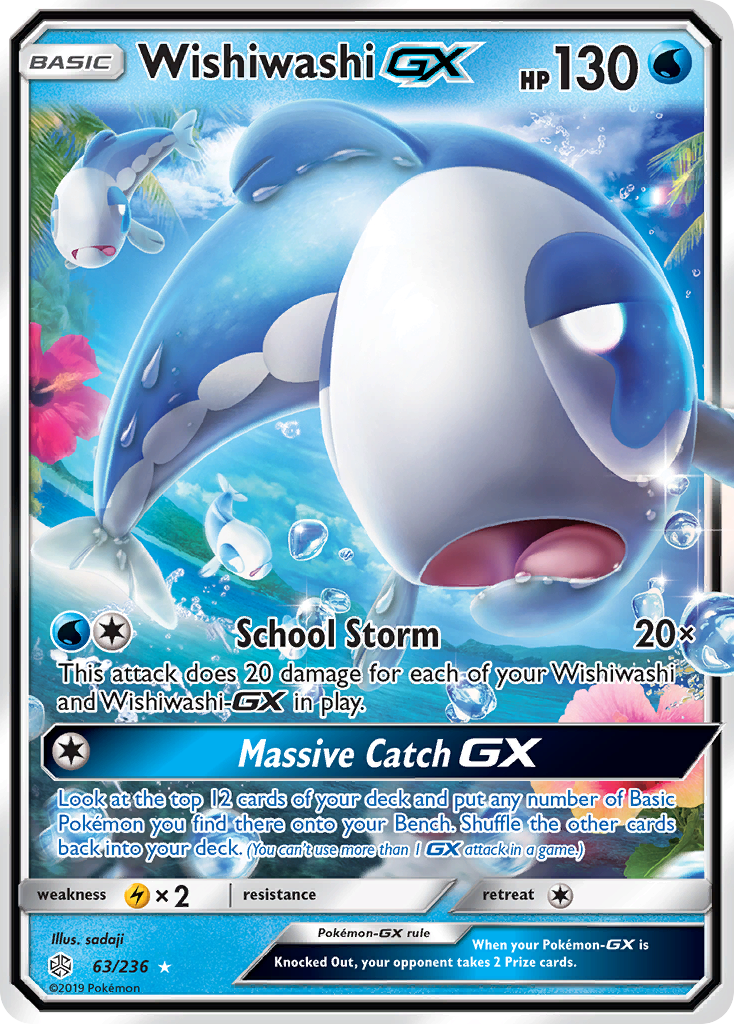 Wishiwashi-GX (63/236) - [Holo Foil] Cosmic Eclipse (CEC)