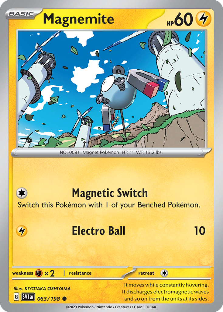 Magnemite (63/198) - Scarlet & Violet (SVI)