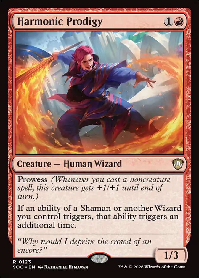 Harmonic Prodigy (123) - Secrets of Strixhaven Commander (SOC)