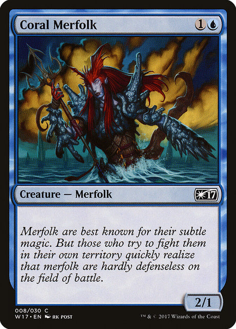 Coral Merfolk (8) - Welcome Deck 2017 (W17)