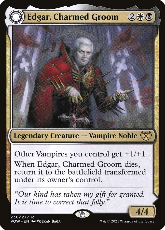 Edgar, Charmed Groom // Edgar Markov's Coffin (236) - Innistrad: Crimson Vow (VOW)