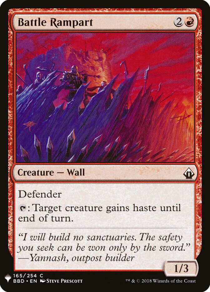 Battle Rampart (BBD-165) - The List (PLST)