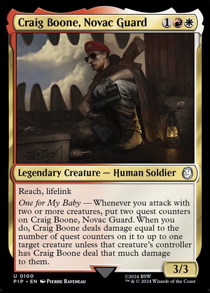 Craig Boone, Novac Guard (100) - Fallout (PIP)