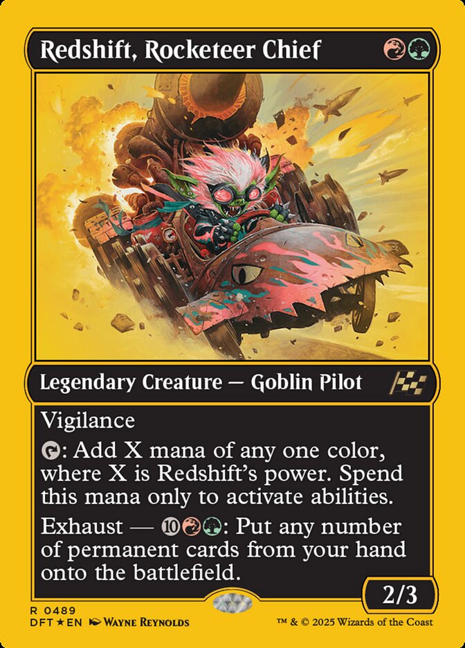 Redshift, Rocketeer Chief - [First Place Foil] Aetherdrift (DFT)