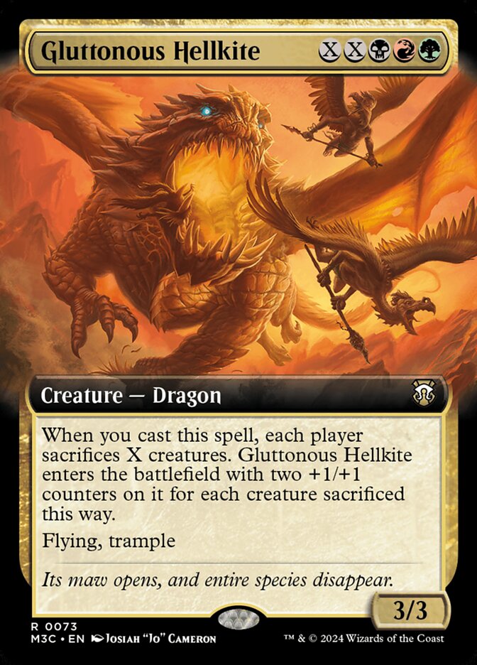 Gluttonous Hellkite - [Extended Art] Modern Horizons 3 Commander (M3C)