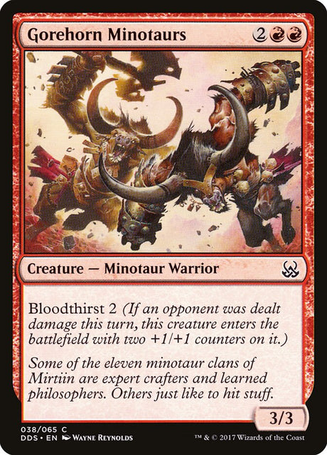 Gorehorn Minotaurs (38) - Duel Decks: Mind vs. Might (DDS)