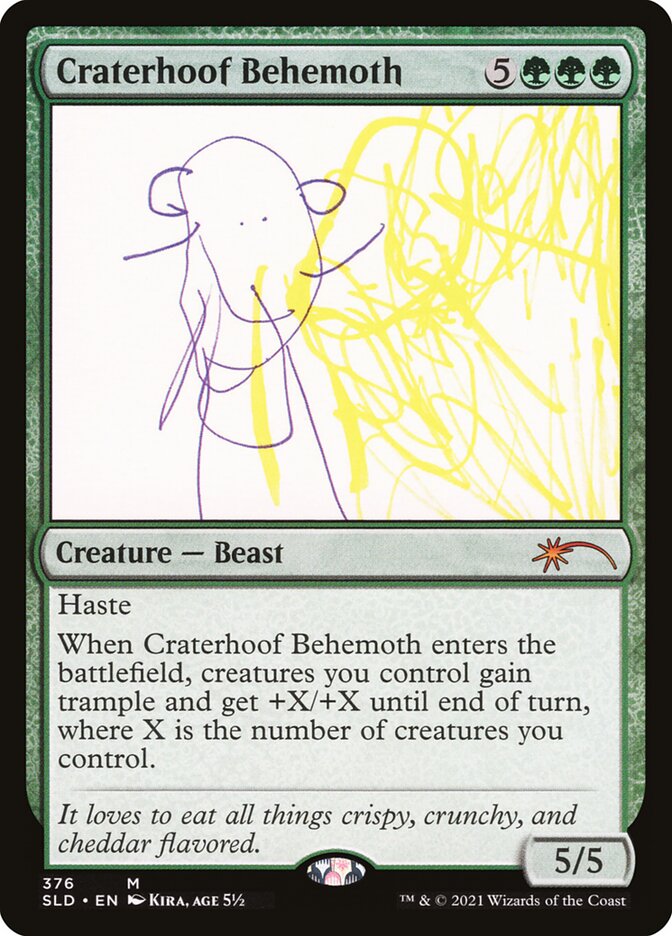 Craterhoof Behemoth (376) - Secret Lair Drop (SLD)