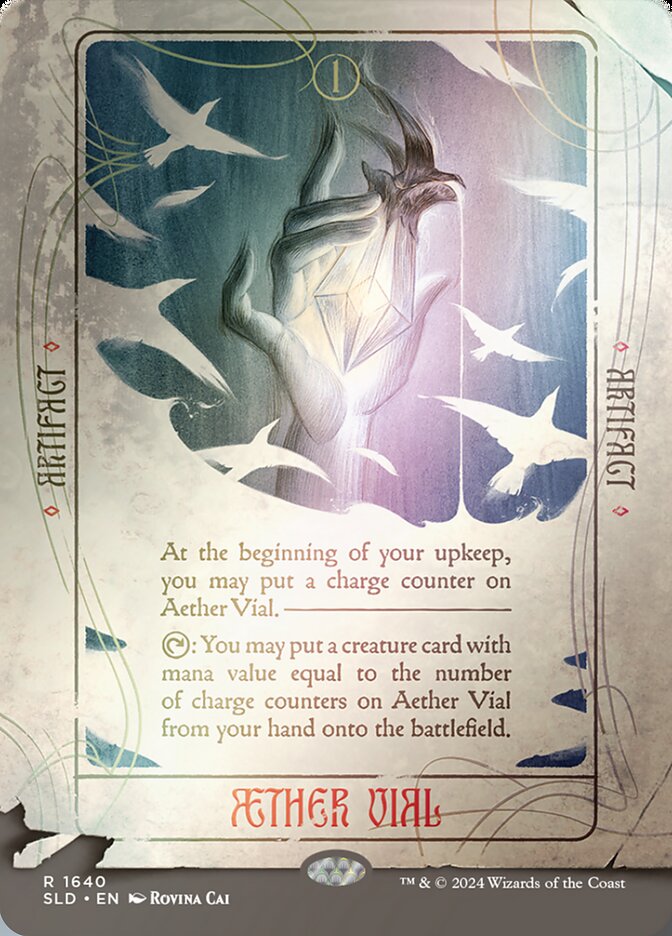 Aether Vial (1640‚òÖ) - [Foil, Borderless] Secret Lair Drop (SLD)