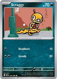 Scraggy (57) - SV: White Flare (WHT)
