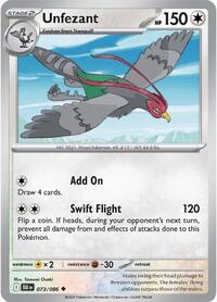 Unfezant (73) - SV: Black Bolt (BLK)