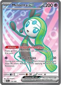 Meloetta ex (159) - SV: Black Bolt (BLK)