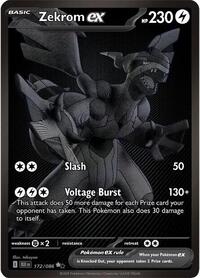 Zekrom ex (172) - SV: Black Bolt (BLK)