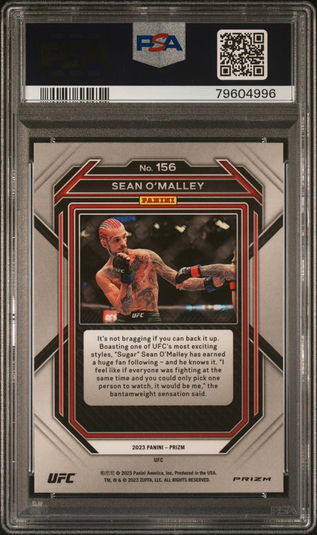 2023 Panini Prizm Ufc Sean O’malley Undercard Prizm PSA 10