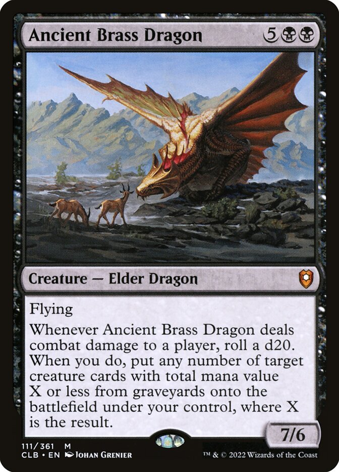 Ancient Brass Dragon (111) - Commander Legends: Battle for Baldur's Gate (CLB)