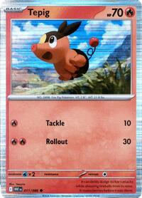 Tepig - 011/086 (Unova Poster Collection) (11) - Miscellaneous Cards & Products (MCAP)