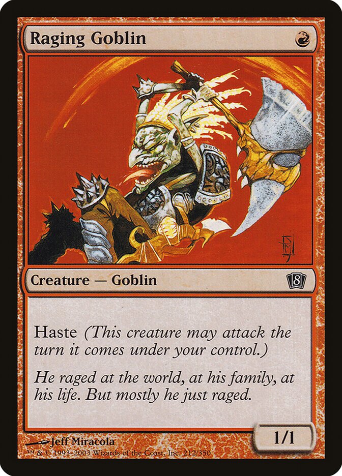 Raging Goblin (212) - Eighth Edition (8ED)
