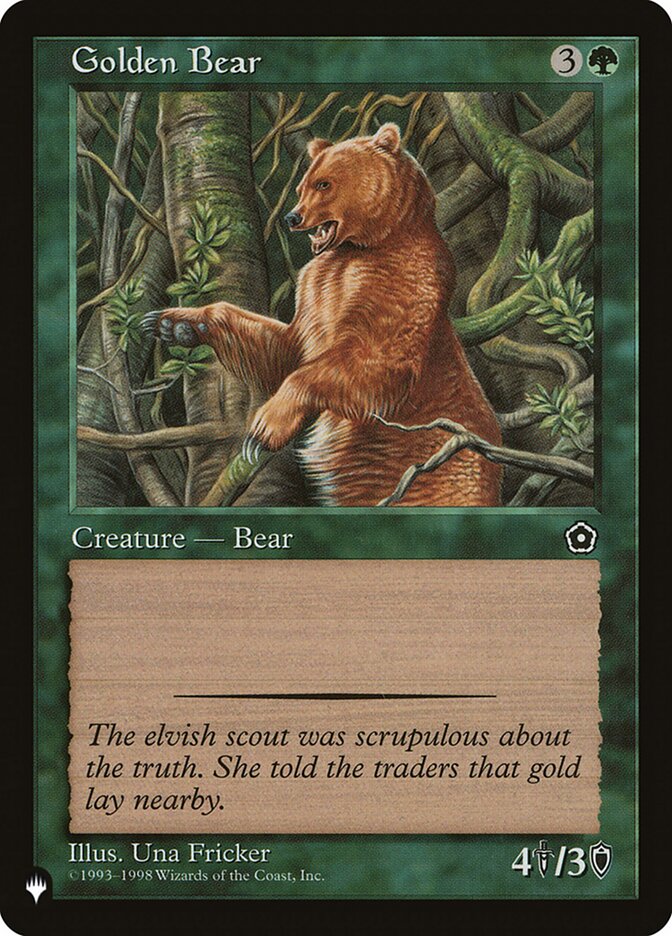 Golden Bear - The List (PLST)