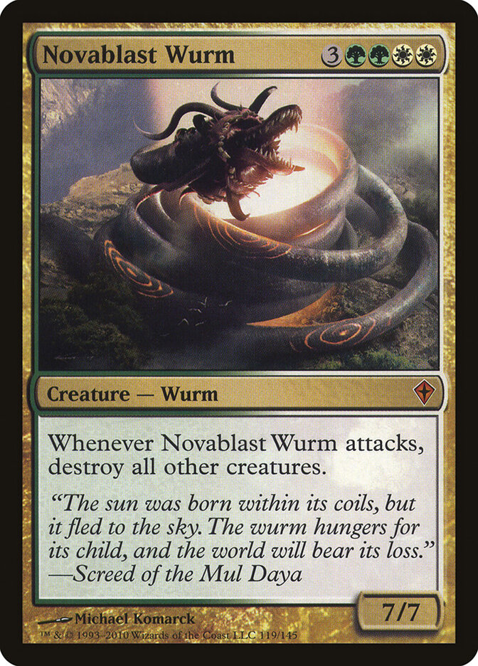 Novablast Wurm (119) - Worldwake (WWK)
