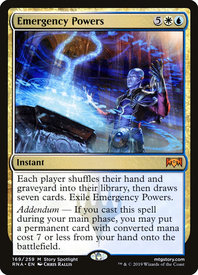 Emergency Powers (169) - Ravnica Allegiance (RNA)