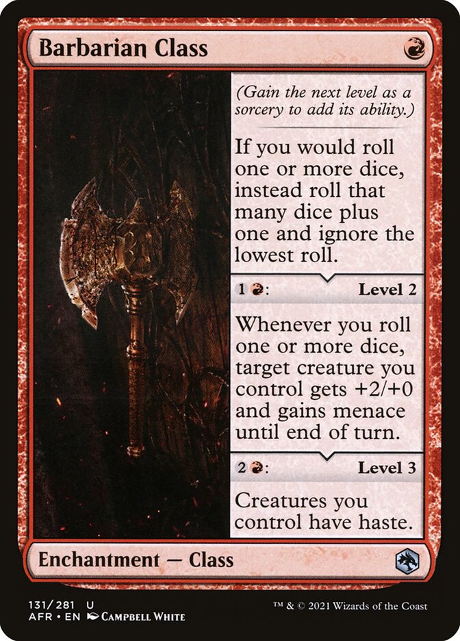 Barbarian Class (131) - Adventures in the Forgotten Realms (AFR)