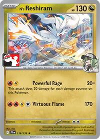 N's Reshiram (116) - Prize Pack Series Cards