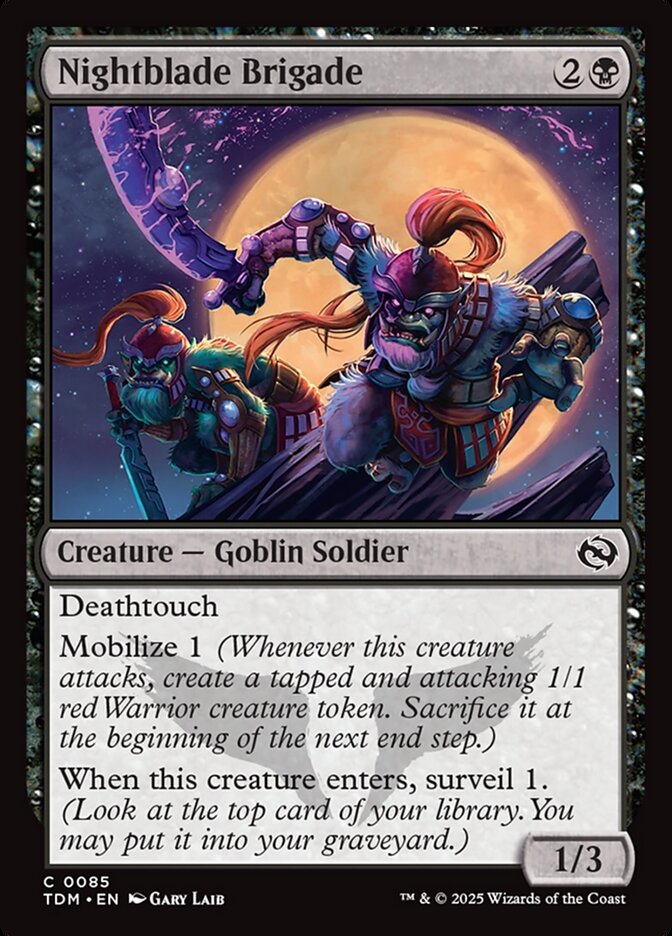 Nightblade Brigade (85) - Tarkir: Dragonstorm (TDM)
