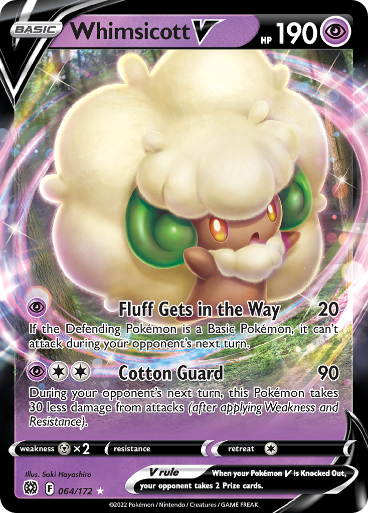 Whimsicott V (64/172) - [Holo Foil] Brilliant Stars (BRS)