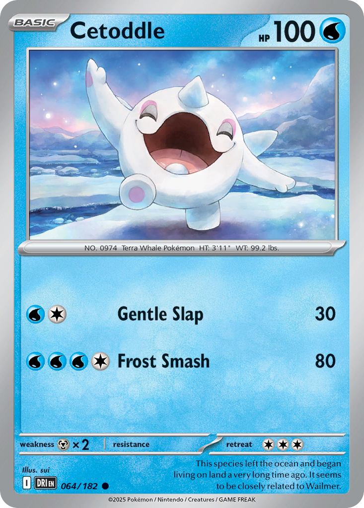 Cetoddle (64/182) - [Reverse Holo] Destined Rivals (DRI)