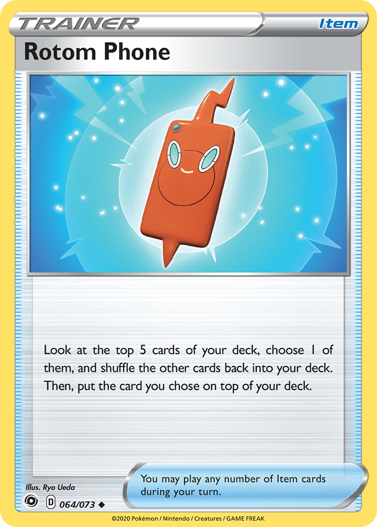 Rotom Phone (64/73) - [Reverse Holo] Champion's Path (CPA)