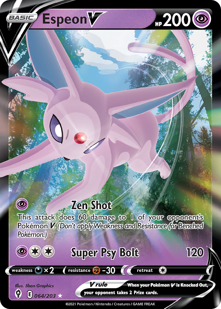 Espeon V (64/203) - [Holo Foil] Evolving Skies (EVS)