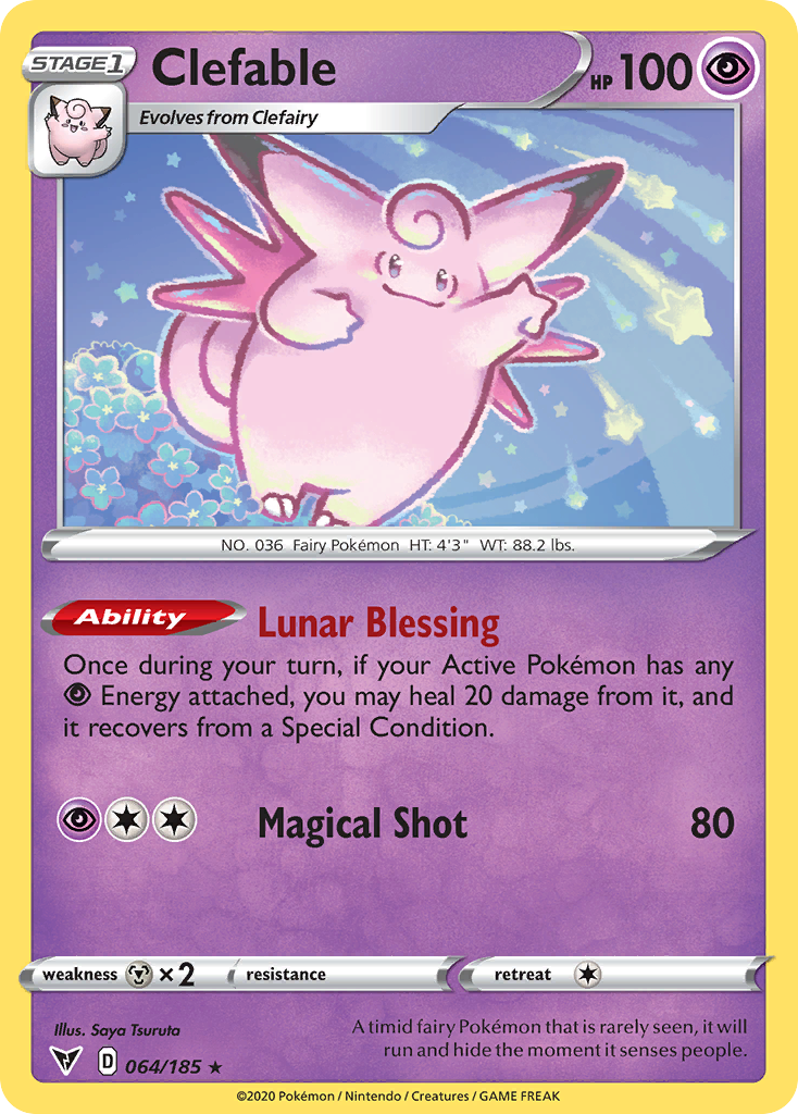Clefable (64/185) - [Reverse Holo] Vivid Voltage (VIV)