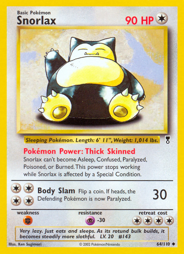 Snorlax (64/110) - [Reverse Holo] Legendary Collection (LC)