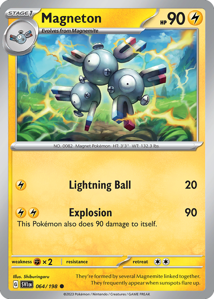 Magneton (64/198) - [Reverse Holo] Scarlet & Violet (SVI)