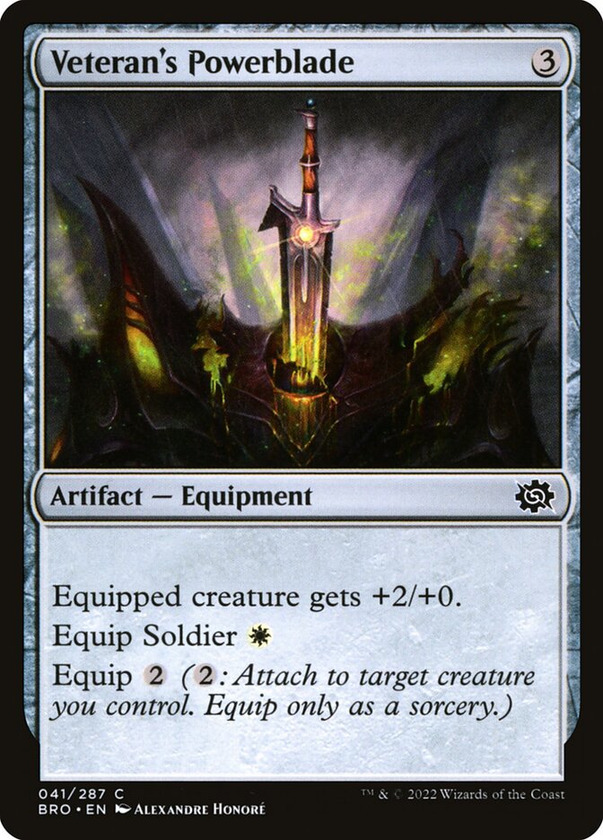 Veteran's Powerblade (41) - The Brothers' War (BRO)
