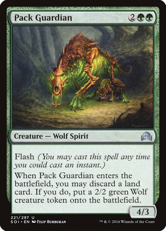 Pack Guardian (221) - Shadows over Innistrad (SOI)