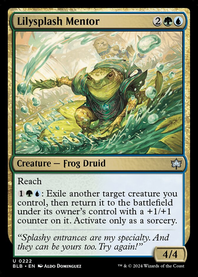Lilysplash Mentor (222) - Bloomburrow (BLB)