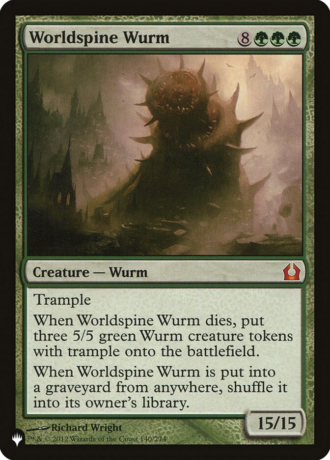 Worldspine Wurm (RTR-140) - The List (PLST)