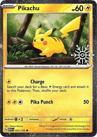 Pikachu - 025/165 (Holiday Calendar) (25) - Miscellaneous Cards & Products (MCAP)