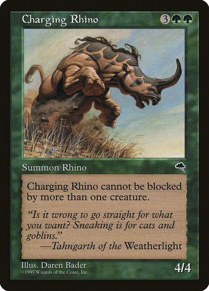 Charging Rhino (218) - Tempest (TMP)
