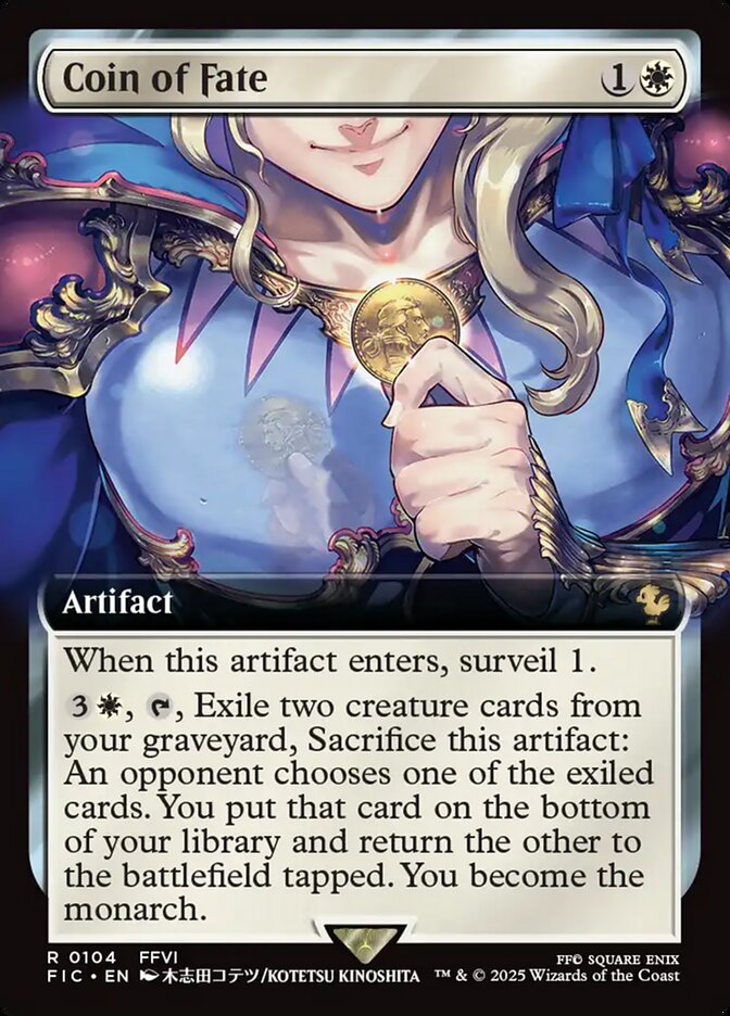 Coin of Fate (104) - [Extended Art] Final Fantasy Commander (FIC)