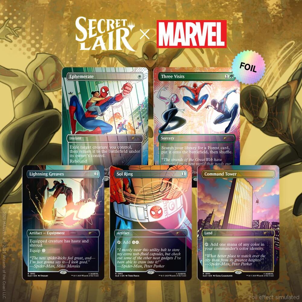 Secret Lair Drop: Secret Lair x Marvel's Spider-Man: Heroic Deeds - Rainbow Foil Edition